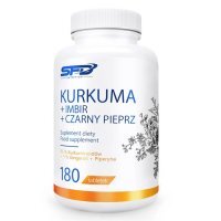 SFD Kurkuma + Imbir + Czarny pieprz tabletki, 180 szt.