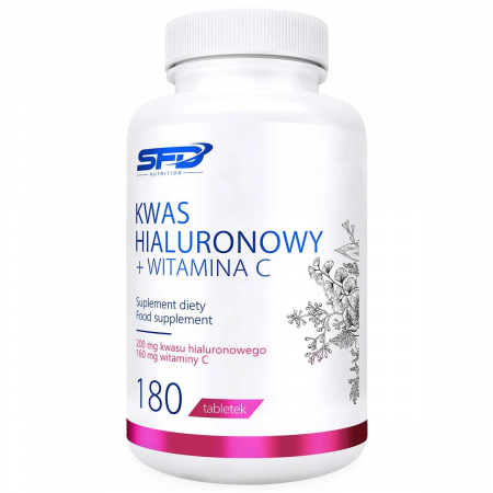 SFD Kwas Hialuronowy + Witamina C tabletki, 180 szt.
