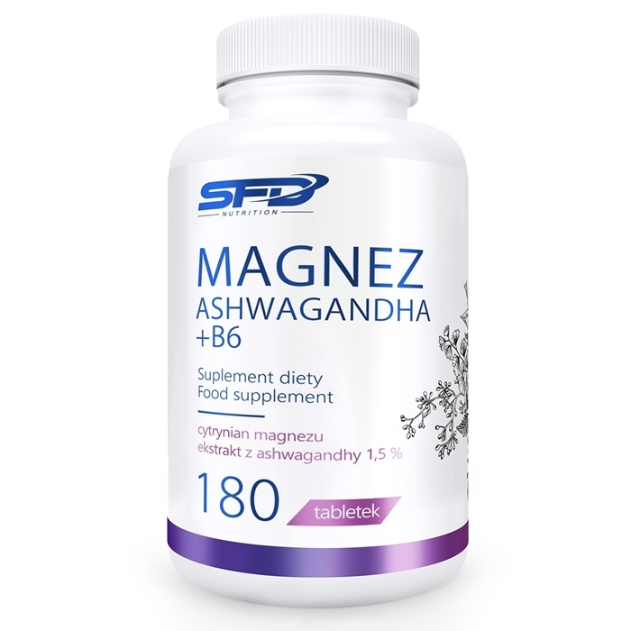 SFD Magnez Ashwagandha + B6 180 tabletek