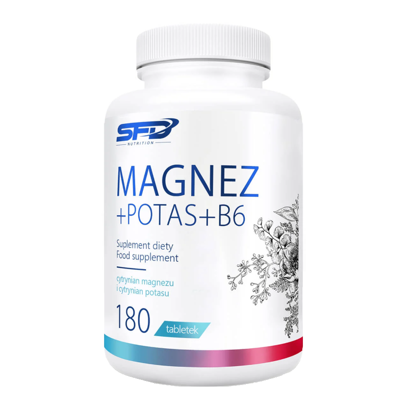 SFD Magnez + Potas + B6 tabletki, 180 szt.
