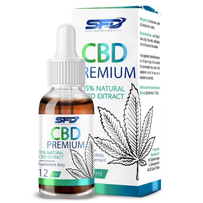 SFD Olejek CBD Premium Natural Extract 15%, 12ml