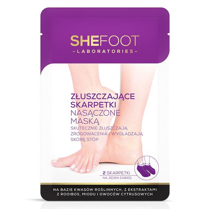 SheFoot Złuszczające skarpetki nasączone maską, 1 para