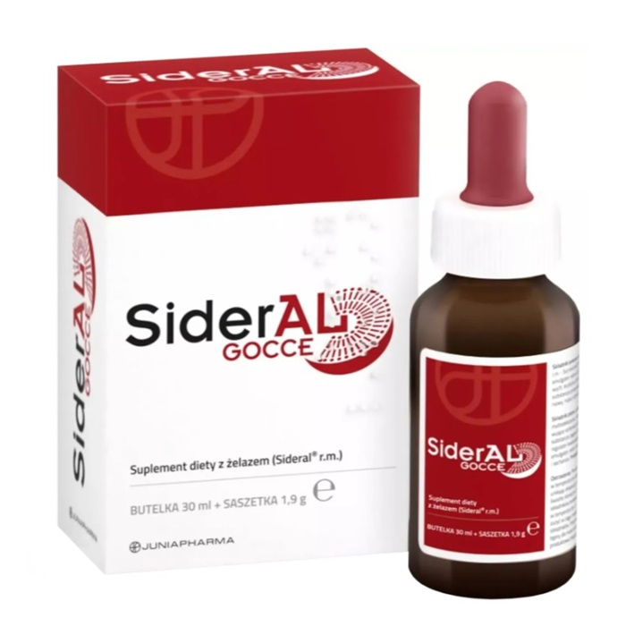 SiderAl Gocce preparat z żelazem butelka, 30 ml + saszetka, 1,9 g
