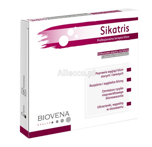 Sikatris silikonowy plaster na blizny (10cm x 10cm) 5 szt. / Blizny