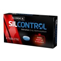 Silcontrol 25 mg 4 tabletki powlekane