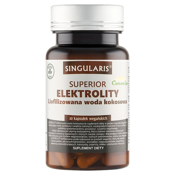 SINGULARIS Elektrolity liofilizowana woda kokosowa 30 kapsułek