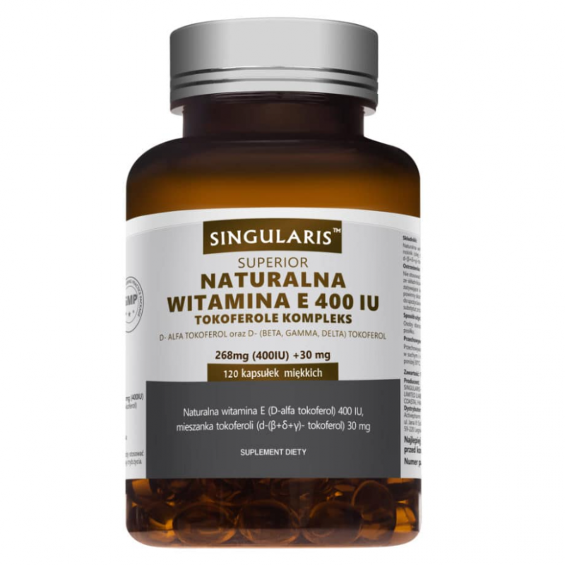 Singularis Naturalna witamina E 400 IU kapsułki, 120 szt.