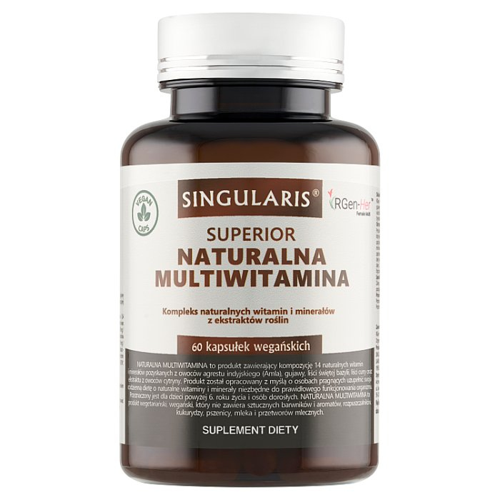 Singularis Superior Naturalna Multiwitamina Organic kapsułki, 60 szt.