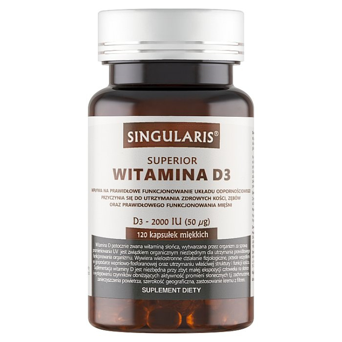 SINGULARIS Witamina D3 2000 j.m 120 kapsułek