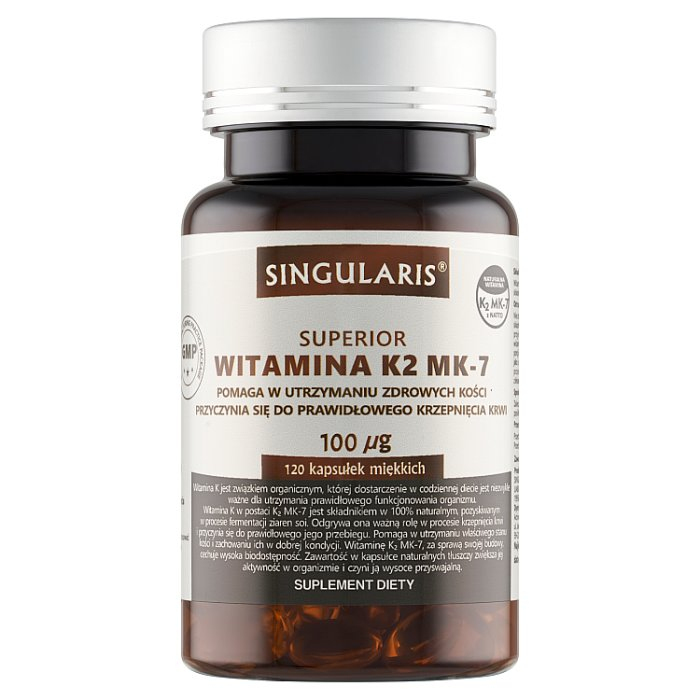 SINGULARIS Witamina K2 MK-7 120 kapsułek