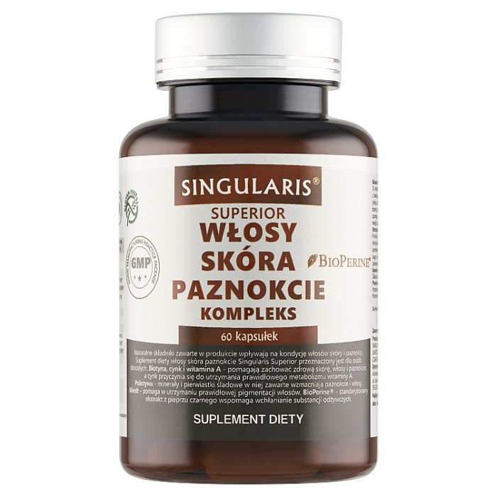Singularis Włosy Skóra Paznokcie kapsułki, 60 szt.