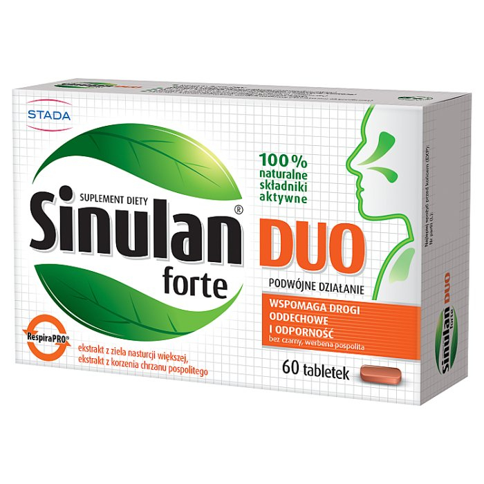 Sinulan Duo Forte 60 tabletek / Zdrowe zatoki