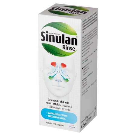 Sinulan Rinse zestaw do płukania nosa i zatok (irygator + 12 saszetek)