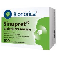 Sinupret tabletki drażowane na zatoki, 100 szt.