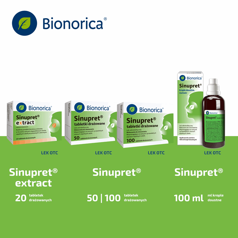 Sinupret krople 100 ml - zatoki
