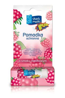 SKARB MATKI Pomadka ochronna malinowa dla dzieci 6,5 g
