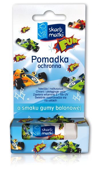 Skarb Matki pomadka ochronna o smaku gumy balonowej, 6,5 g