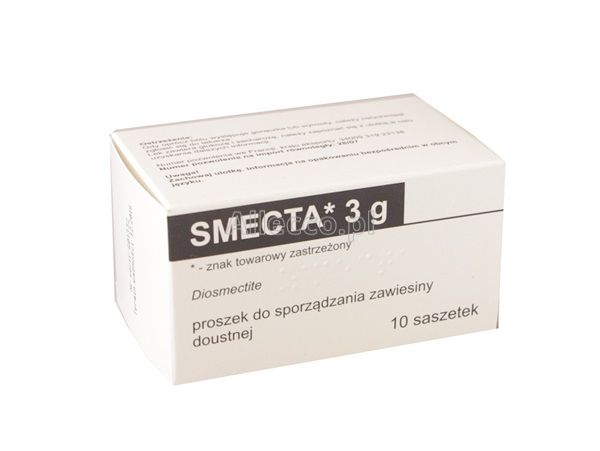 Smecta 10 saszetek z proszkiem do sporządzenia roztworu IMPORT RÓWNOLEGŁY