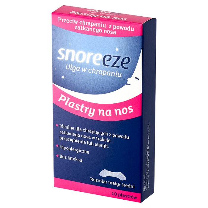 Snoreeze plastry na nos (małe/średnie) 10 szt.