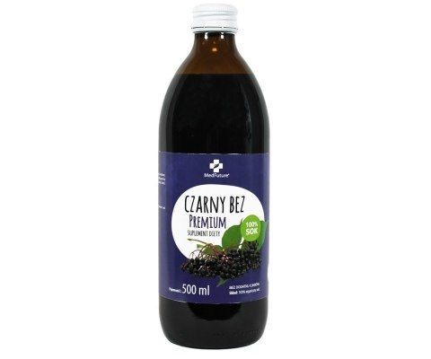 Sok czarny bez premium płyn, 500 ml