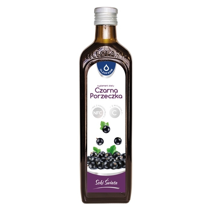 Sok z czarnej porzeczki z witaminą C 490 ml