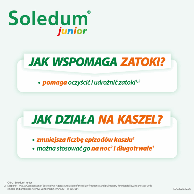 Soledum junior 100 mg kapsułki dojelitowe, 20 szt.