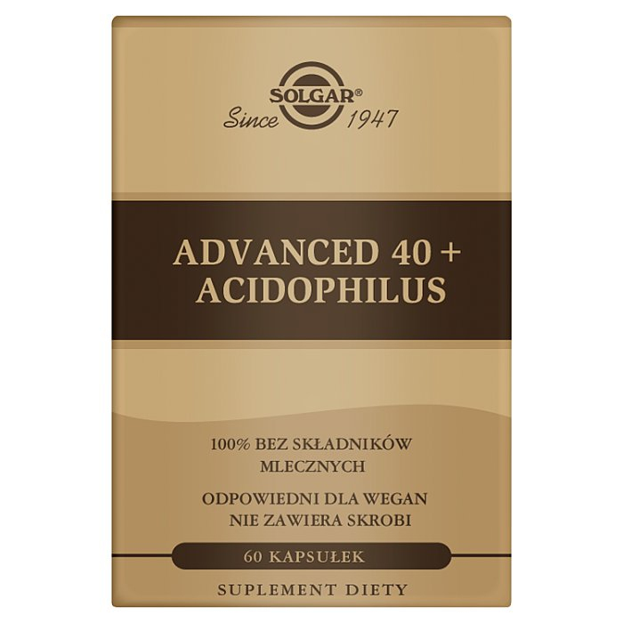 SOLGAR Advanced 40+ Acidophilus 60 kapsułek