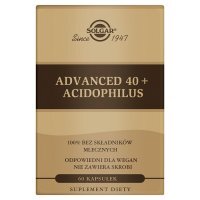 SOLGAR Advanced 40+ Acidophilus 60 kapsułek