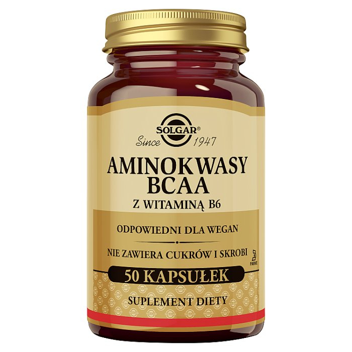 SOLGAR BCAA Plus 50 kapsułek