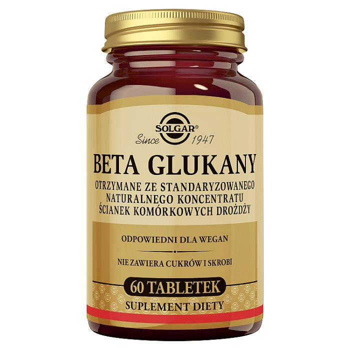 SOLGAR Beta 1,3 Glukany 60 tabletek