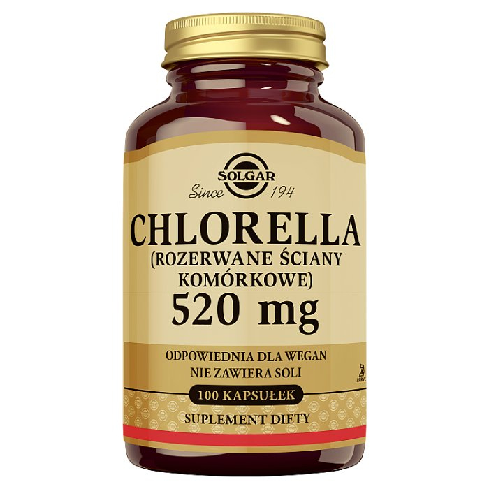 SOLGAR Chlorella 1560 mg 100 kapsułek
