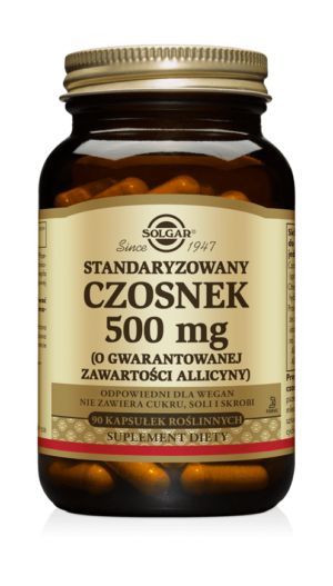 SOLGAR Czosnek standaryzowany 500 mg 90 kapsułek