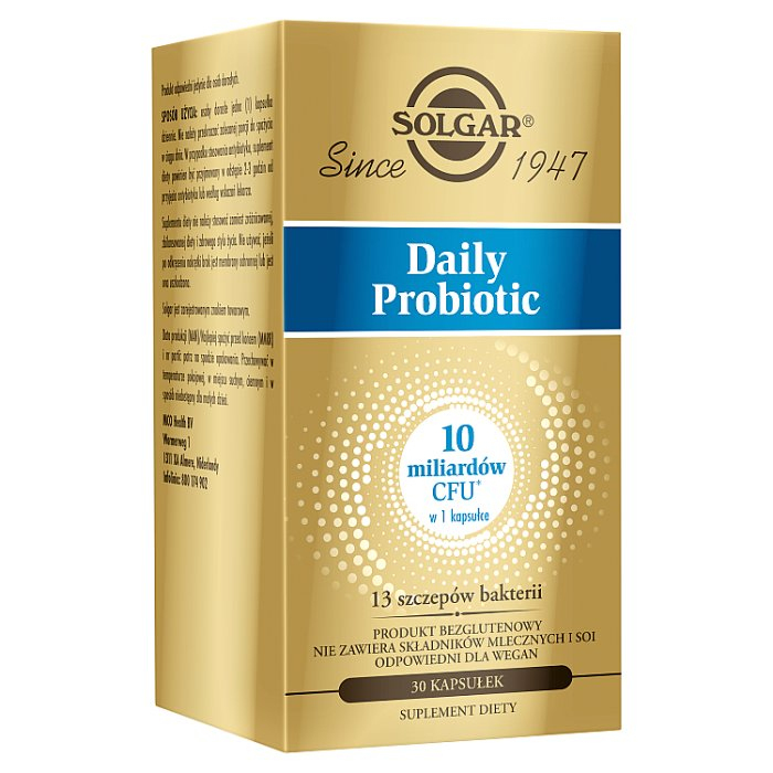 Solgar Daily Probiotyk kapsułki, 30 szt.