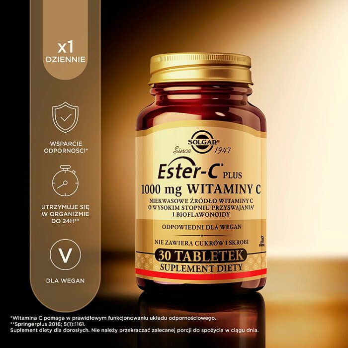 SOLGAR Ester-C Plus 1000 mg 30 tabletek