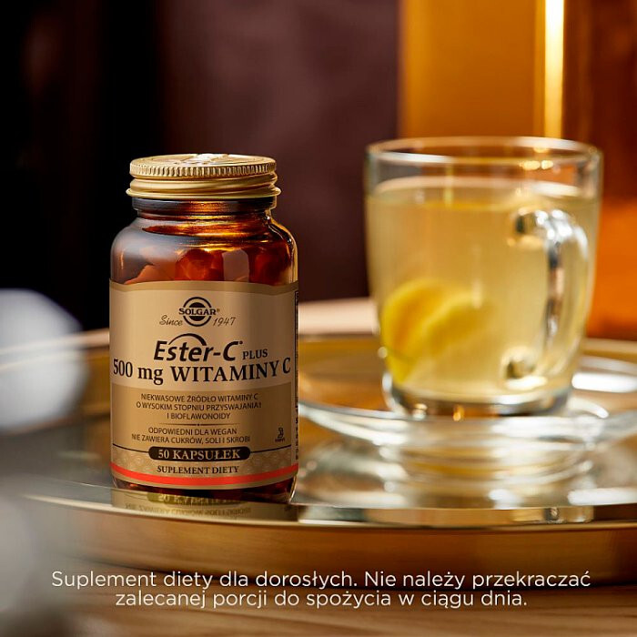 SOLGAR Ester-C Plus 500 mg 50 kapsułek