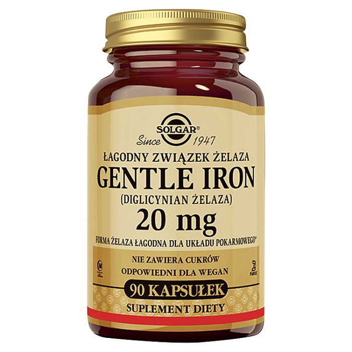 SOLGAR Gentle Iron (żelazo) 90 kapsułek