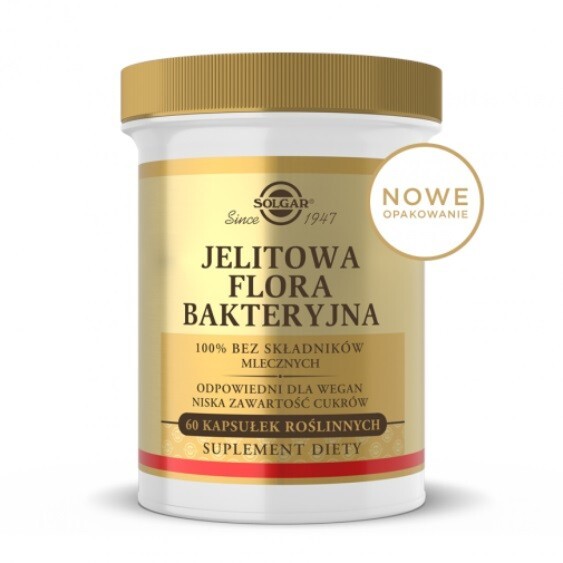 Solgar Jelitowa Flora Bakteryjna kapsułki, 60 szt.