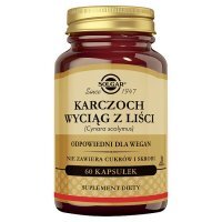 SOLGAR Karczoch wyciąg z liści 60 kapsułek