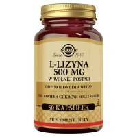 SOLGAR L-Lizyna 500 mg 50 kapsułek