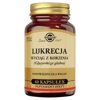 SOLGAR Lukrecja wyciąg z korzenia 60 kapsułek