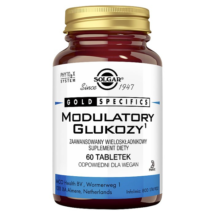 SOLGAR Modulatory Glukozy 60 tabletek