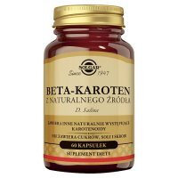 Solgar Naturalny Beta Karoten 7 mg kapsułki z alg D. salina, 60 szt.