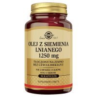 SOLGAR Olej z Siemienia Lnianego 1250 mg 90 kapsułek