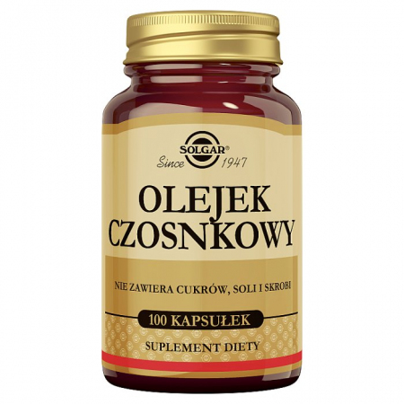 SOLGAR Olejek czosnkowy 1 mg 100  kapsułek