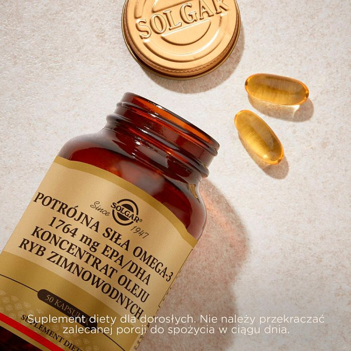 SOLGAR Omega 3 potrójna siła 50 kapsułek