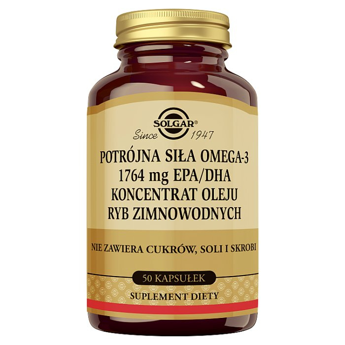 SOLGAR Omega 3 potrójna siła 50 kapsułek