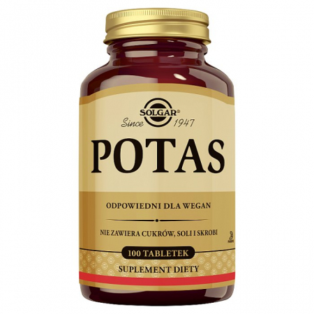 SOLGAR Potas 100 tabletek