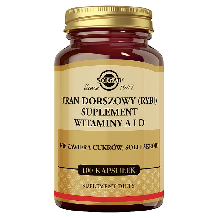 Solgar Tran Dorszowy kapsułki, 100 szt.