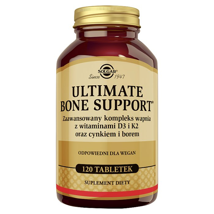 Solgar Ultimate Bone Support tabletki z kompleksem wapnia, 120 szt.