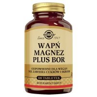 Solgar Wapń Magnez + Bor tabletki, 100 szt.